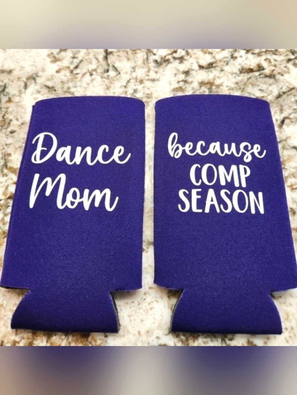 3 Dance Mom Purple Slim Can Cooler Koozies